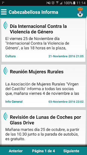 Android application Cabezabellosa Informa screenshort