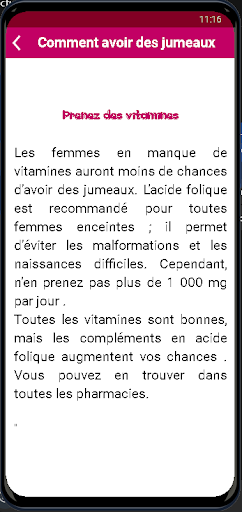 Comment Avoir des Jumeaux Screen 2