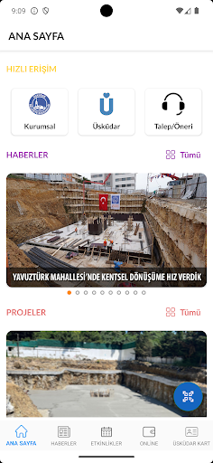 Android application Üsküdar Belediyesi screenshort