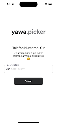 Android application Yawa Picker screenshort