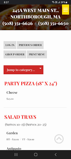 Town Center Pizza Screen 3
