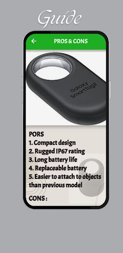 Android application galaxy smart tag 2 guide screenshort