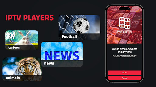 Android application WIFY IPTV Player Pro screenshort