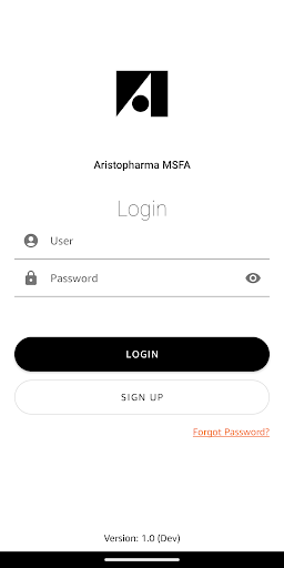 Android application Aristopharma MSFA screenshort