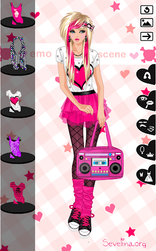 Android application Emo dress up game screenshort