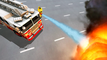 Fire Truck Driving Simulator APK صورة لقطة الشاشة #7