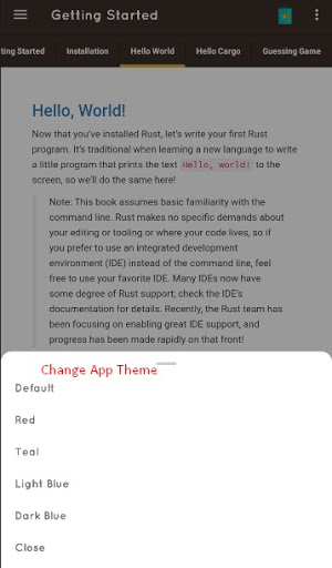 Learn Rust Programming Offline Screen 2