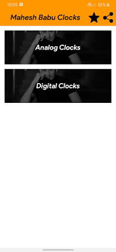 Android application Mahesh Babu Clocks Wallpapers screenshort