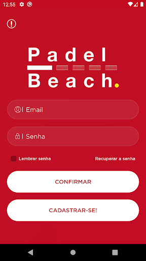 Android application Padel Beach screenshort