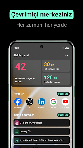 Jet Browser - VPN + Ad-Block ekran görüntüsü
