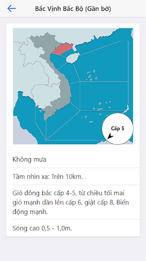 Thời tiết biển Screen 3
