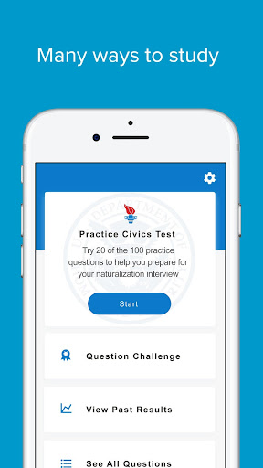 USCIS: Civics Test Study Tools Screenshot 1 - AppWisp.com