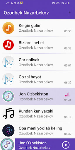Android application Озодбек Назарбеков screenshort