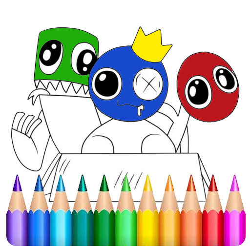 Baixar Blue Rainbow Friends Coloring para PC - LDPlayer