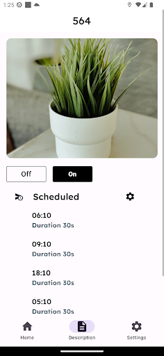 Android application MyPlants screenshort