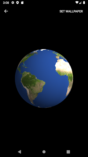 Earth 3D Live Wallpaper Screen 3