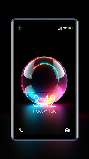 Radiant Neon Sphere Screen 2