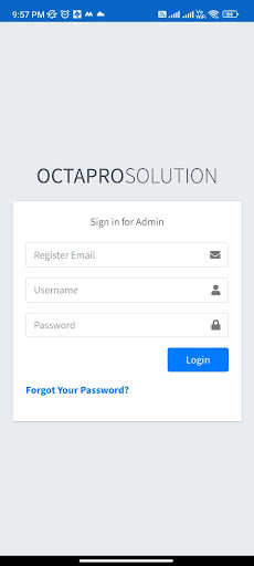 Android application OCTAPRO CRM screenshort
