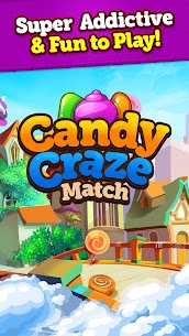 Candy Craze 2021: Match 3 Games Free New No Wifi 4