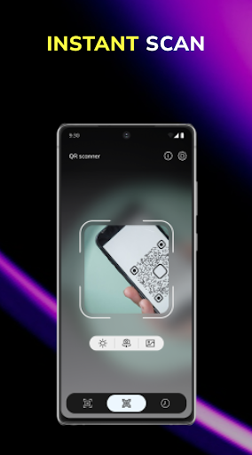 Android application Qr code scanner app, reader screenshort