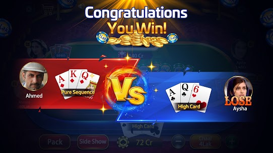 Taash Gold – Teen Patti Rung 3 Patti Poker Game MOD APK 3