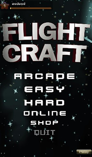 Android application Flight Craft screenshort
