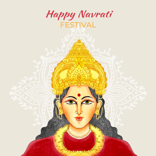 navratri wallpaper logo
