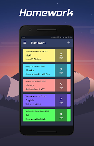 Timetable Screen 3