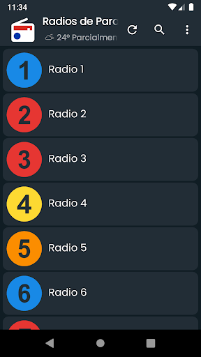Android application Radios de Paraguay screenshort