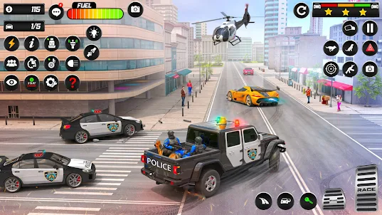 Thief chase police car games
