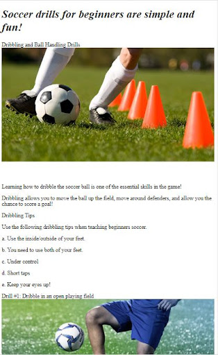 Football Training Drills Tips Screen 3