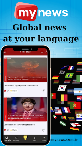 Android application MyNews Global screenshort
