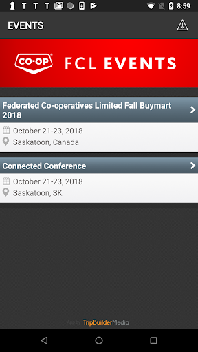 FCL Events Screen 2
