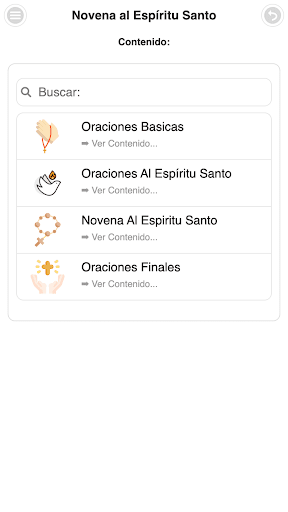 Novena al Espíritu Santo Screen 2
