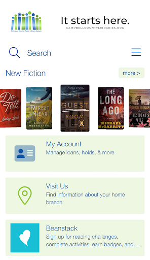 Android application Campbell County Libraries VA screenshort