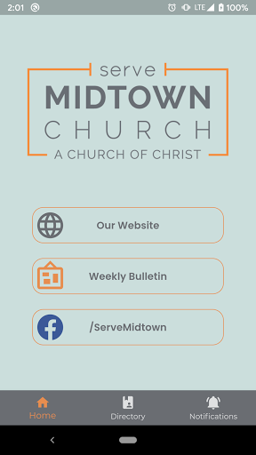 Android application Serve Midtown Church screenshort