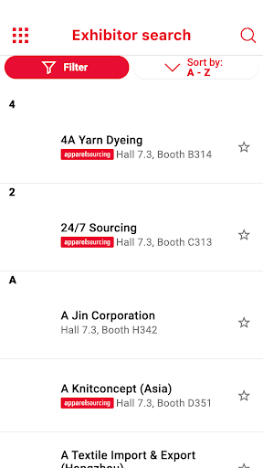Texworld ApparelSourcing Paris Screen 3