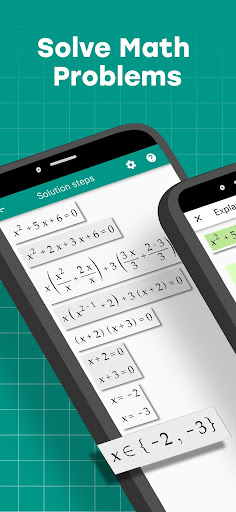 Android application Algebrator-step-by-step solver screenshort