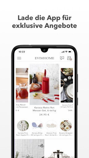 Android application EVIMHOME screenshort