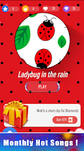 Piano Ladybug Noir Tiles 2020 : Magic Lady 4.15 APK screenshots 2