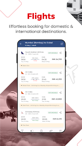 Android application Saga Vacation screenshort