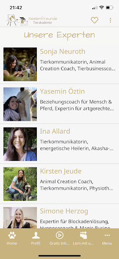 Seelenfreunde Tier App Screen 3