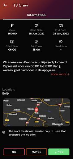 Android application Brandwacht Huren screenshort