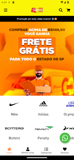Android application Lojas Território screenshort