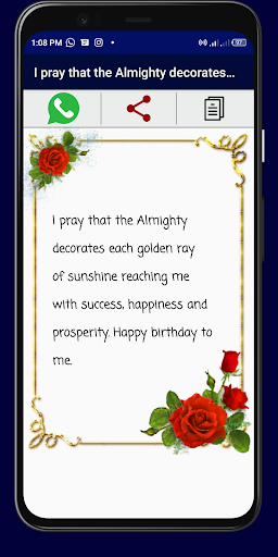 Myself Birthday Wishes Screen 3