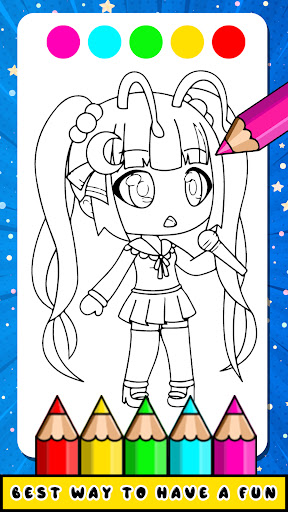 gacha life coloring pages 6 – Having fun with children
