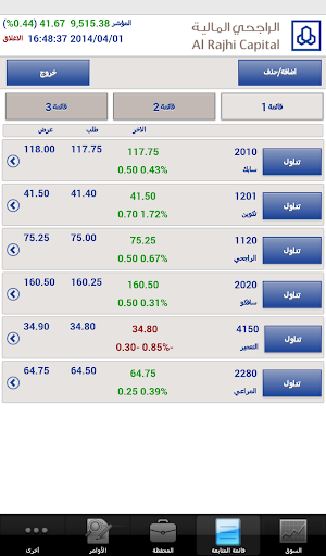 Al Rajhi Tadawul-Mobile Screen 3