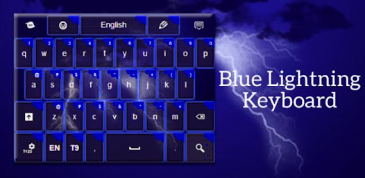 Captura 6 Blue Lightning Keyboard Theme android