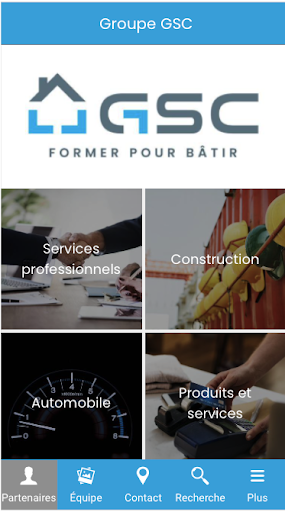 Android application Groupe GSC screenshort
