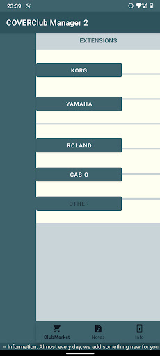 Android application COVER Club Manager 2 screenshort